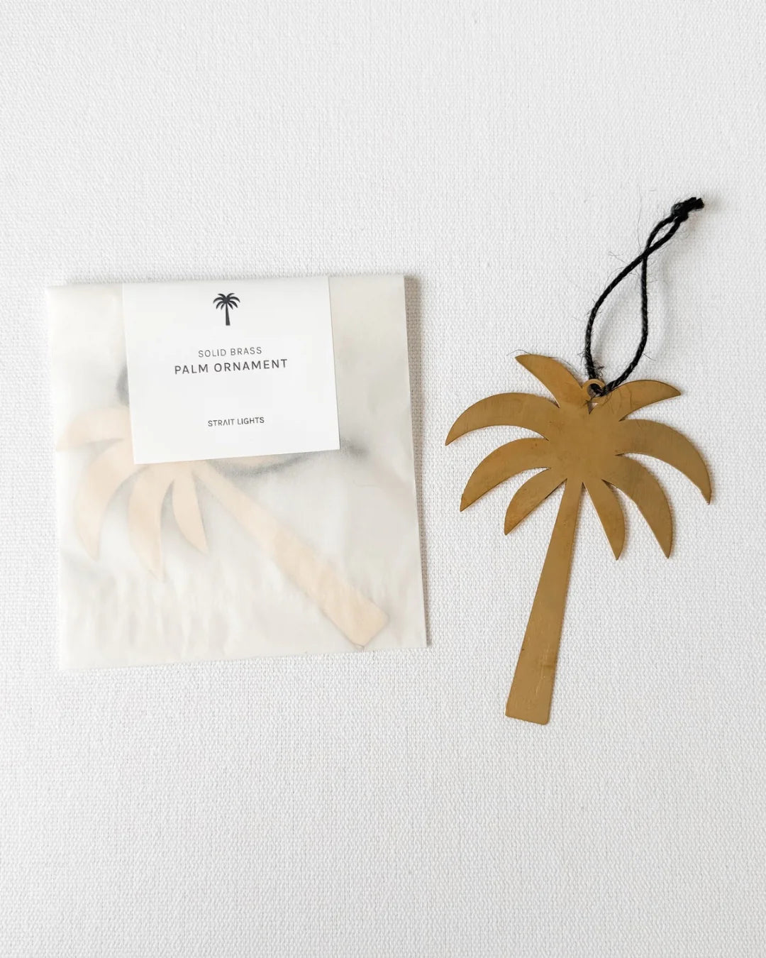 Brass Palm Tree Christmas Decoration - Supporting Eve Lingerie