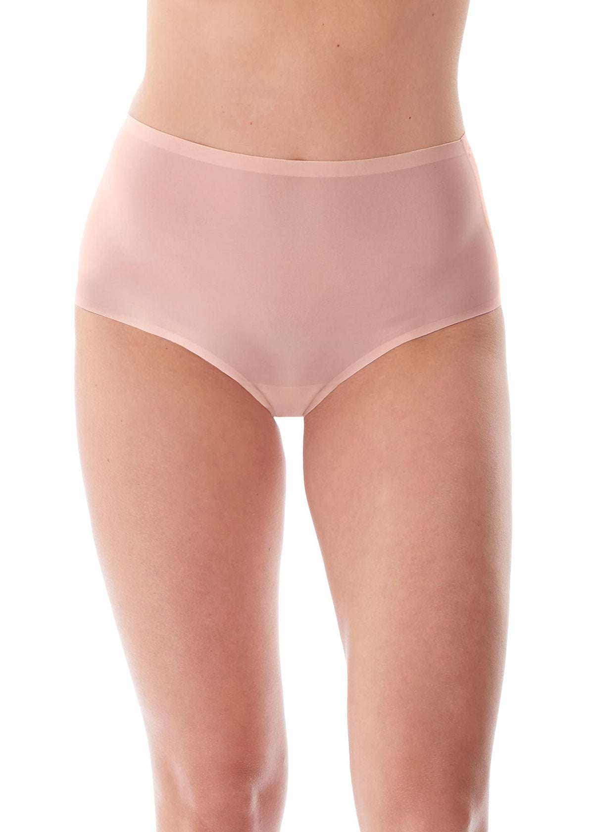 Fantasie Smoothease Invisible Stretch Full Brief in Blush color, showcasing a comfortable, fuller coverage design for everyday wear.