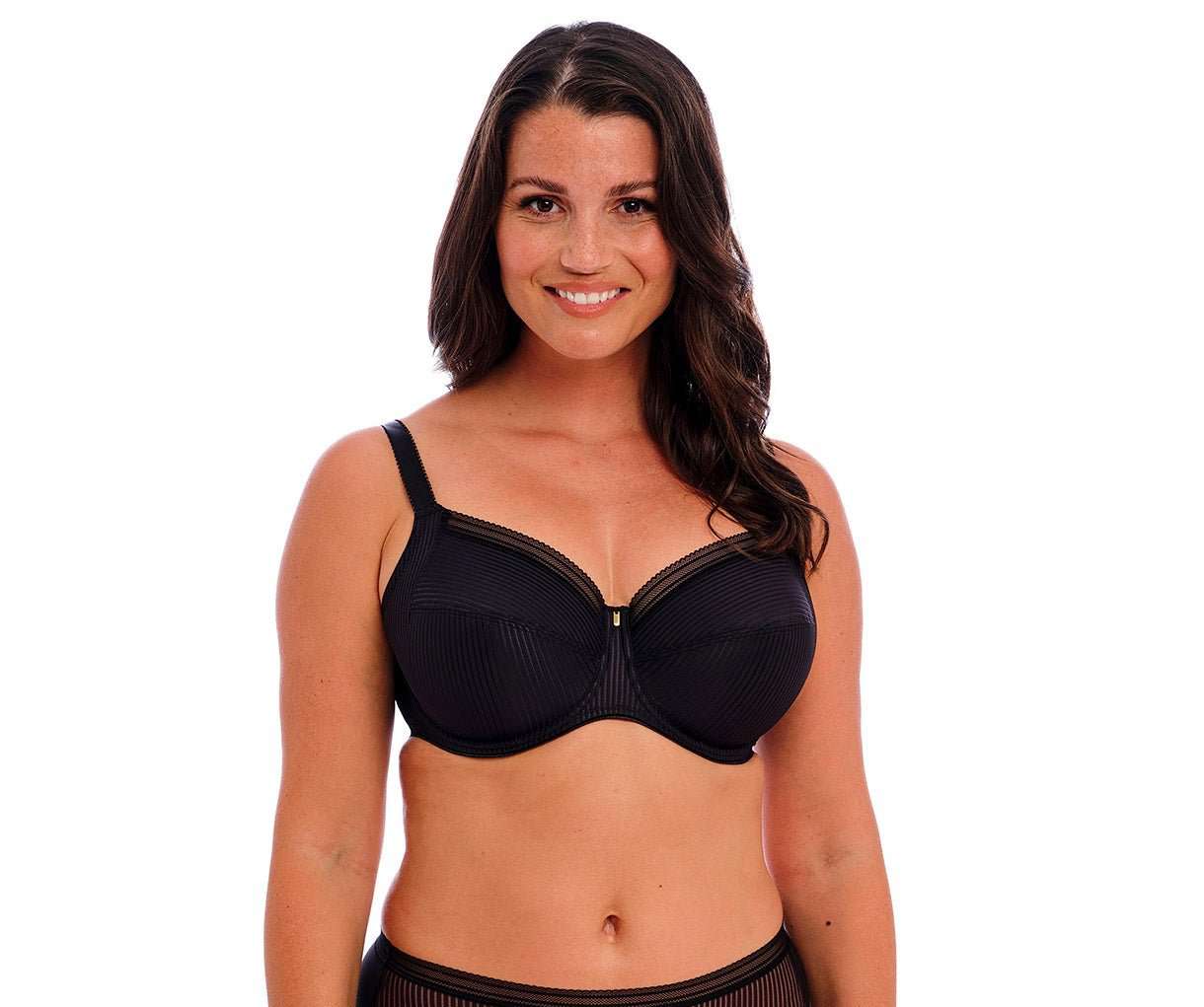 Fantasie Fusion Underwire Full Cup Side Support Bra - Black - Supporting Eve Lingerie