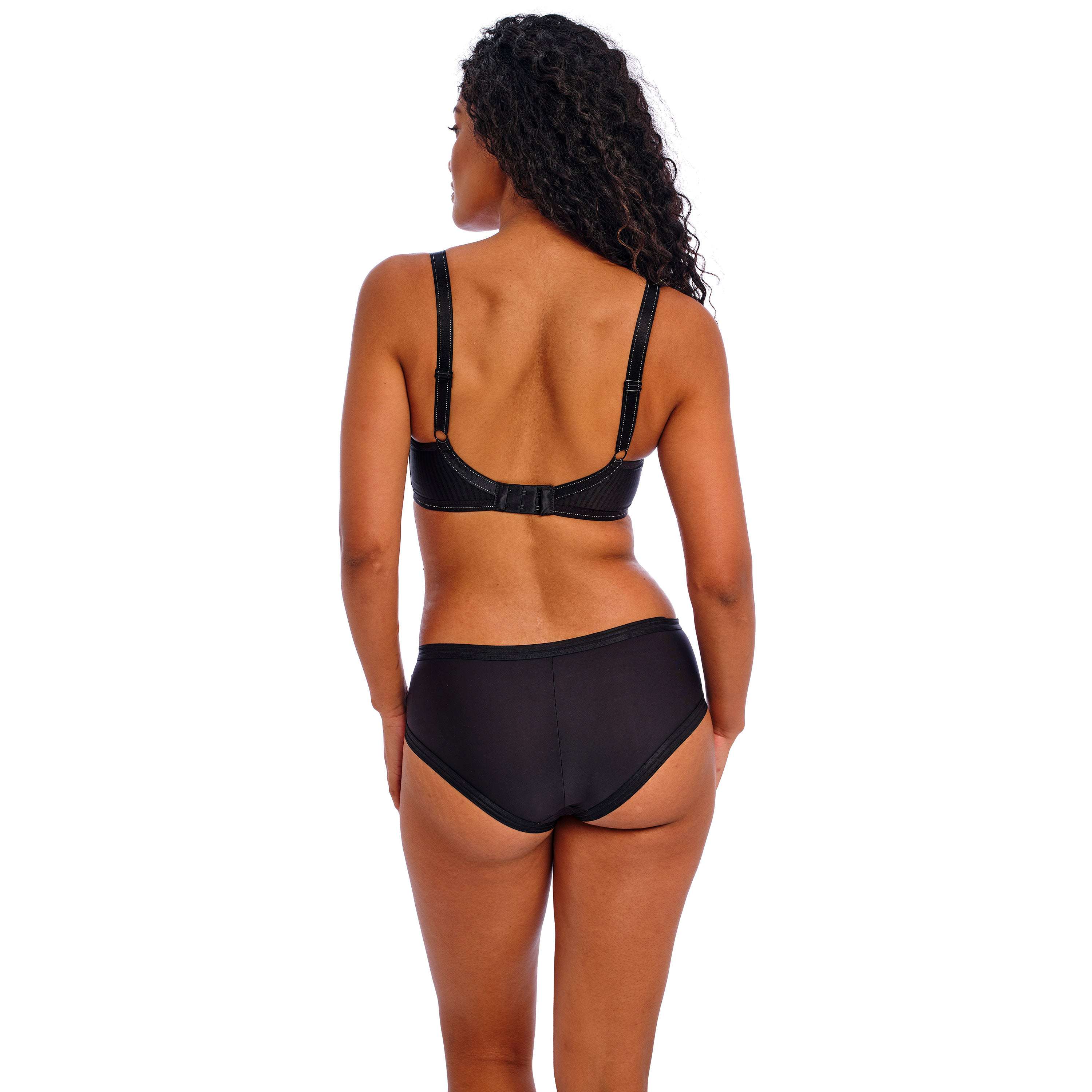 Freya Idol Underwire Moulded Balcony T-shirt Bra - Black - Supporting Eve Lingerie