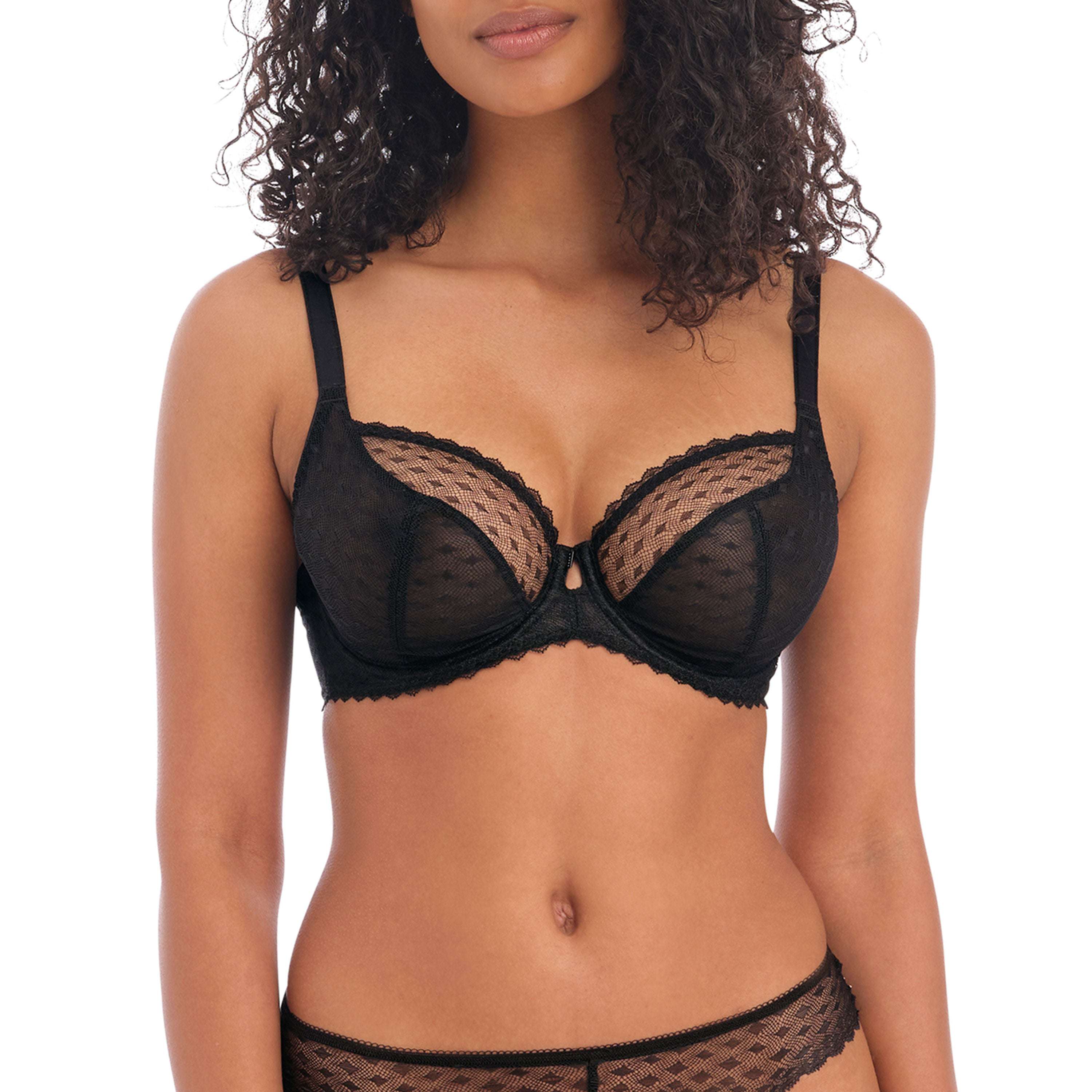 Freya Signature Plunge Bra - Black - Supporting Eve Lingerie