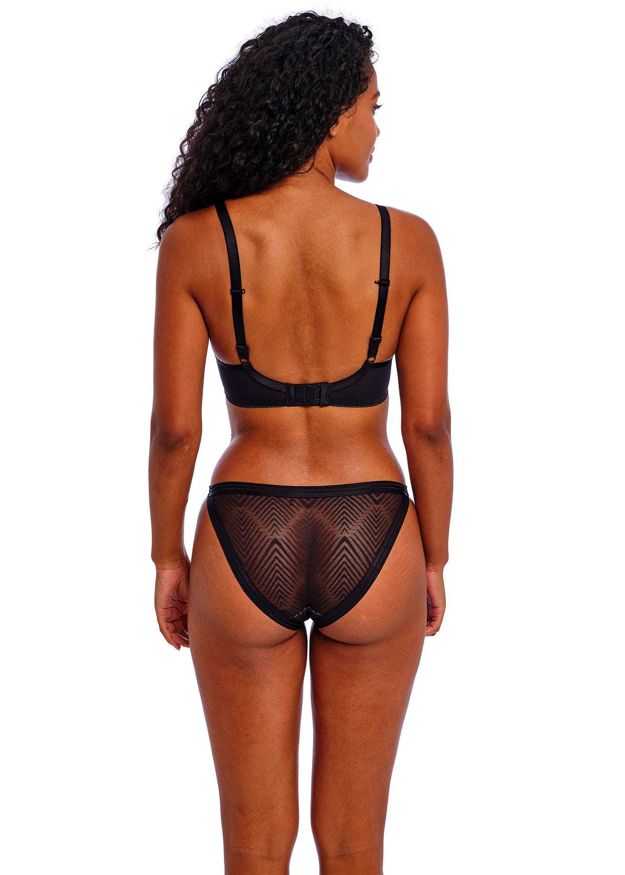 Freya Tailored Moulded Plunge Bra - Black - Supporting Eve Lingerie