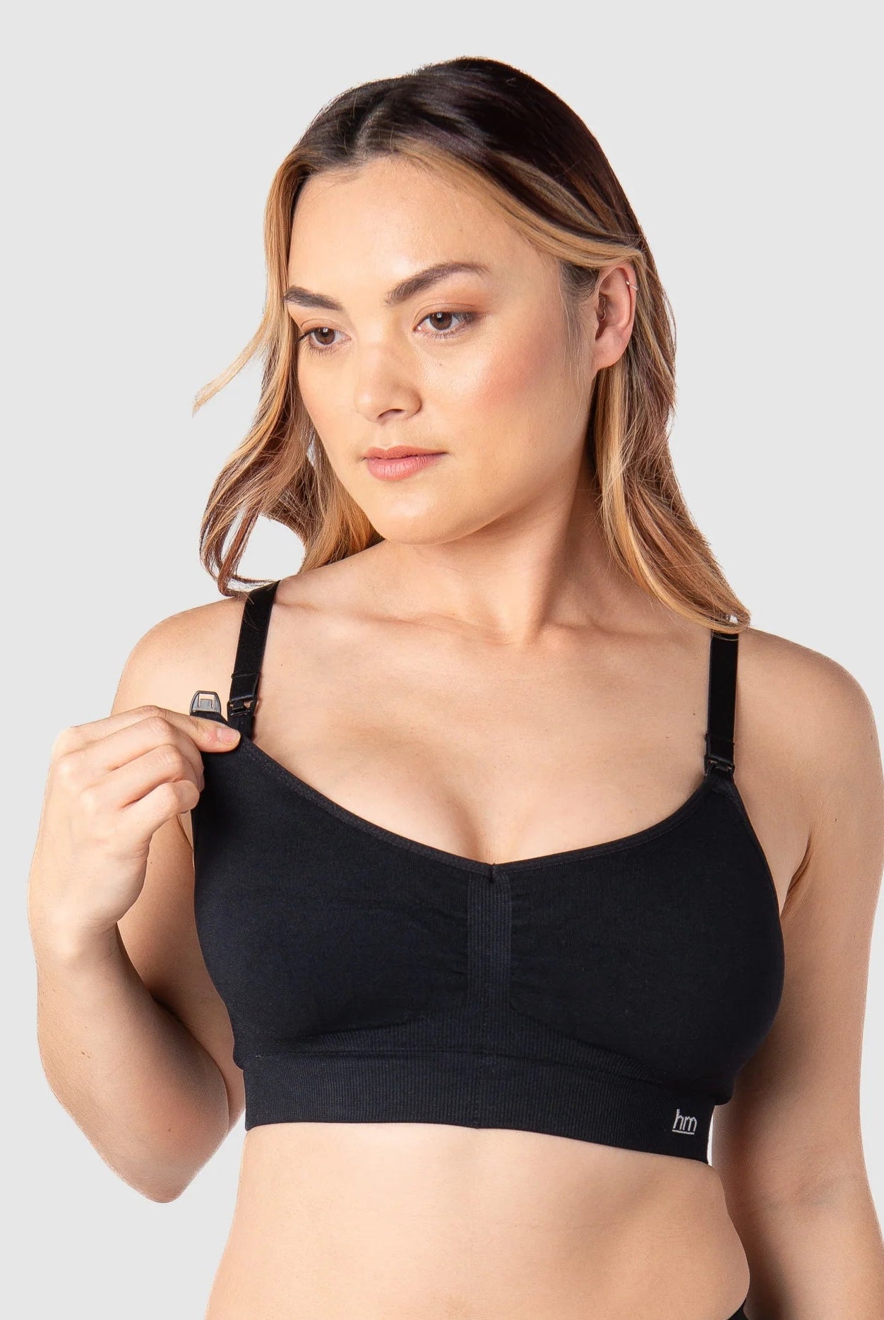 Hotmilk My Necessity Seamless Nursing Bra - Non Wired Black - Supporting Eve Lingerie