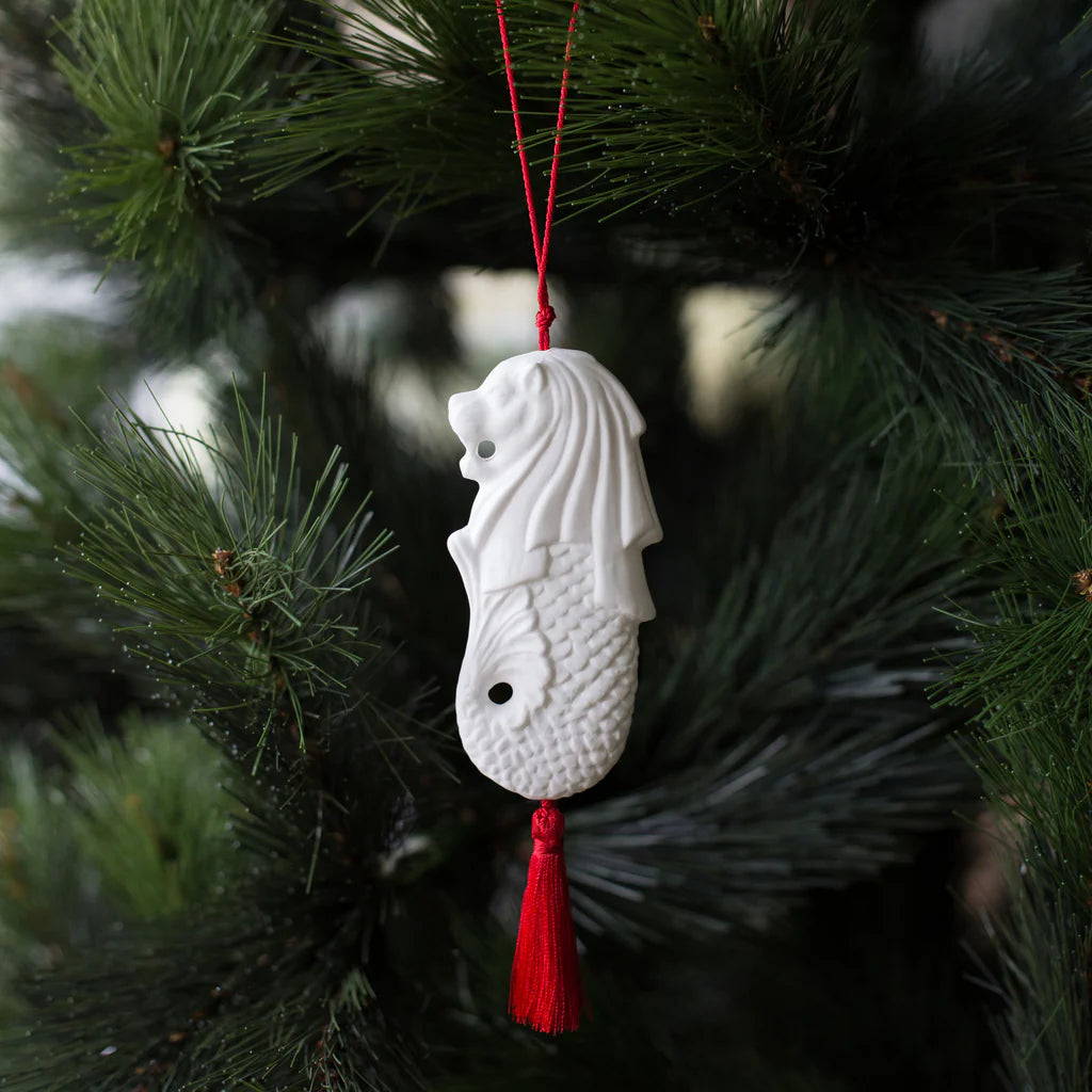 Christmas Merlion Ornament - 4 Merlions with Gift boxes Bundle Deal - Supporting Eve Lingerie