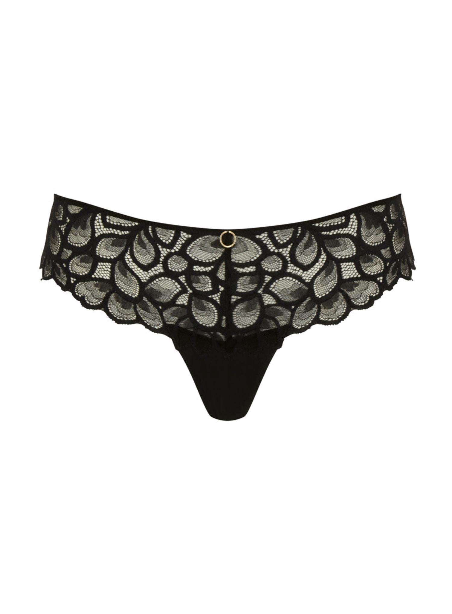 Panache Allure Thong - Black - Supporting Eve Lingerie