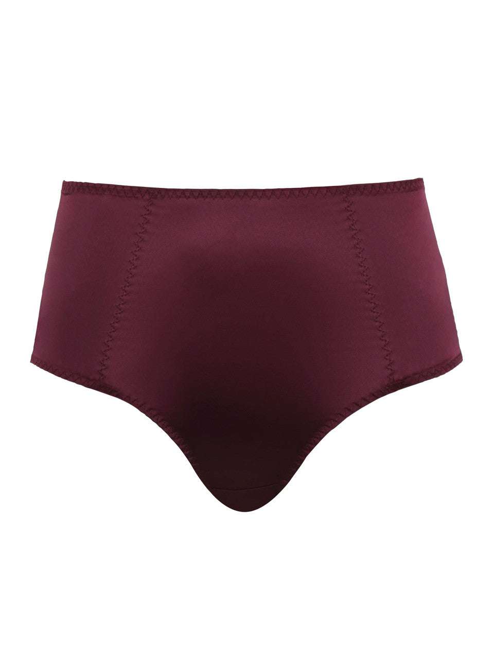 Panache Grace Brief with Removable Suspenders - Bordeaux - Supporting Eve Lingerie