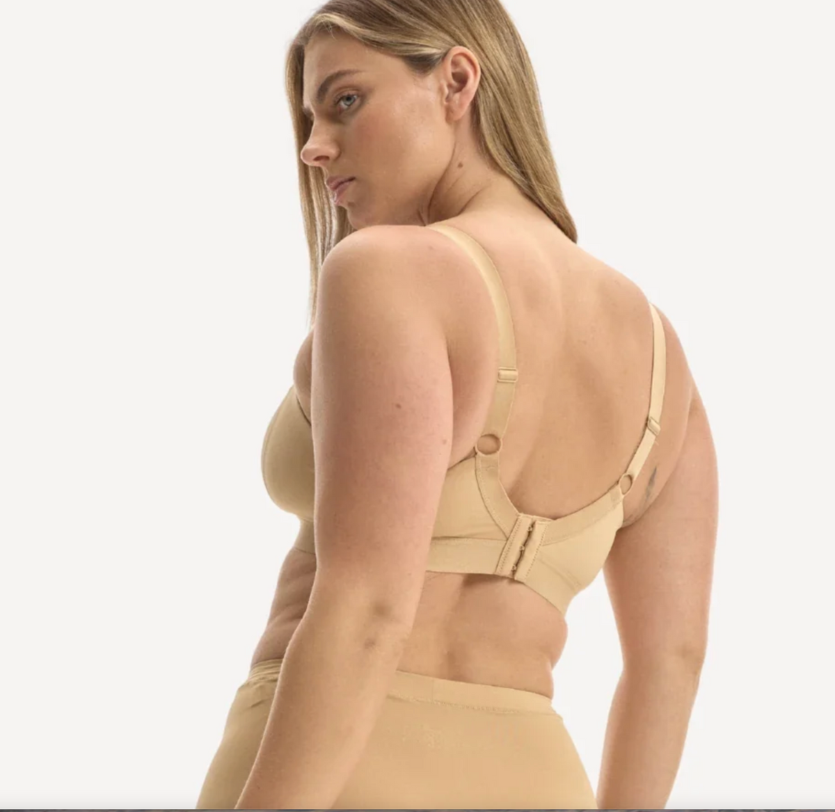 Nala Support Wire Free Bralette - Bio Butter - Almond Milk - (Sample) - Supporting Eve Lingerie