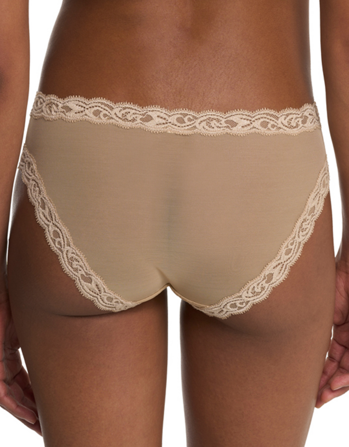 Natori Feathers Hipster Brief - Cafe - Supporting Eve Lingerie
