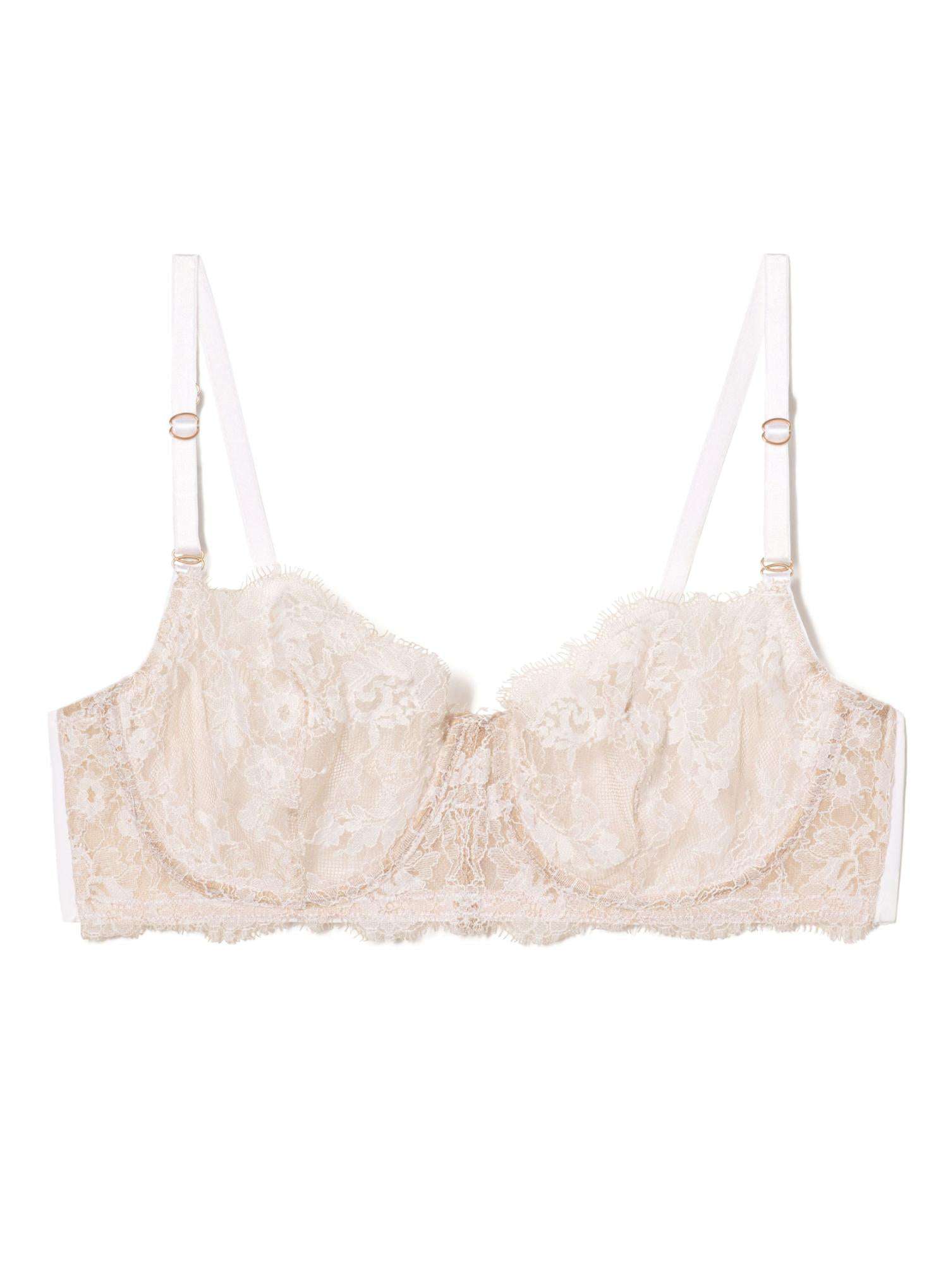 Skarlett Blue Entice Balconette Bra White - Supporting Eve Lingerie