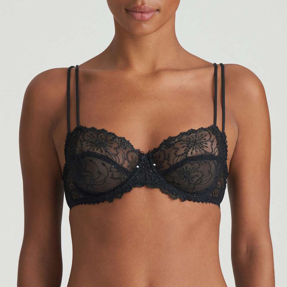 Marie Jo Jane Balcony Horizontal Seam Lace Bra - Supporting Eve Lingerie