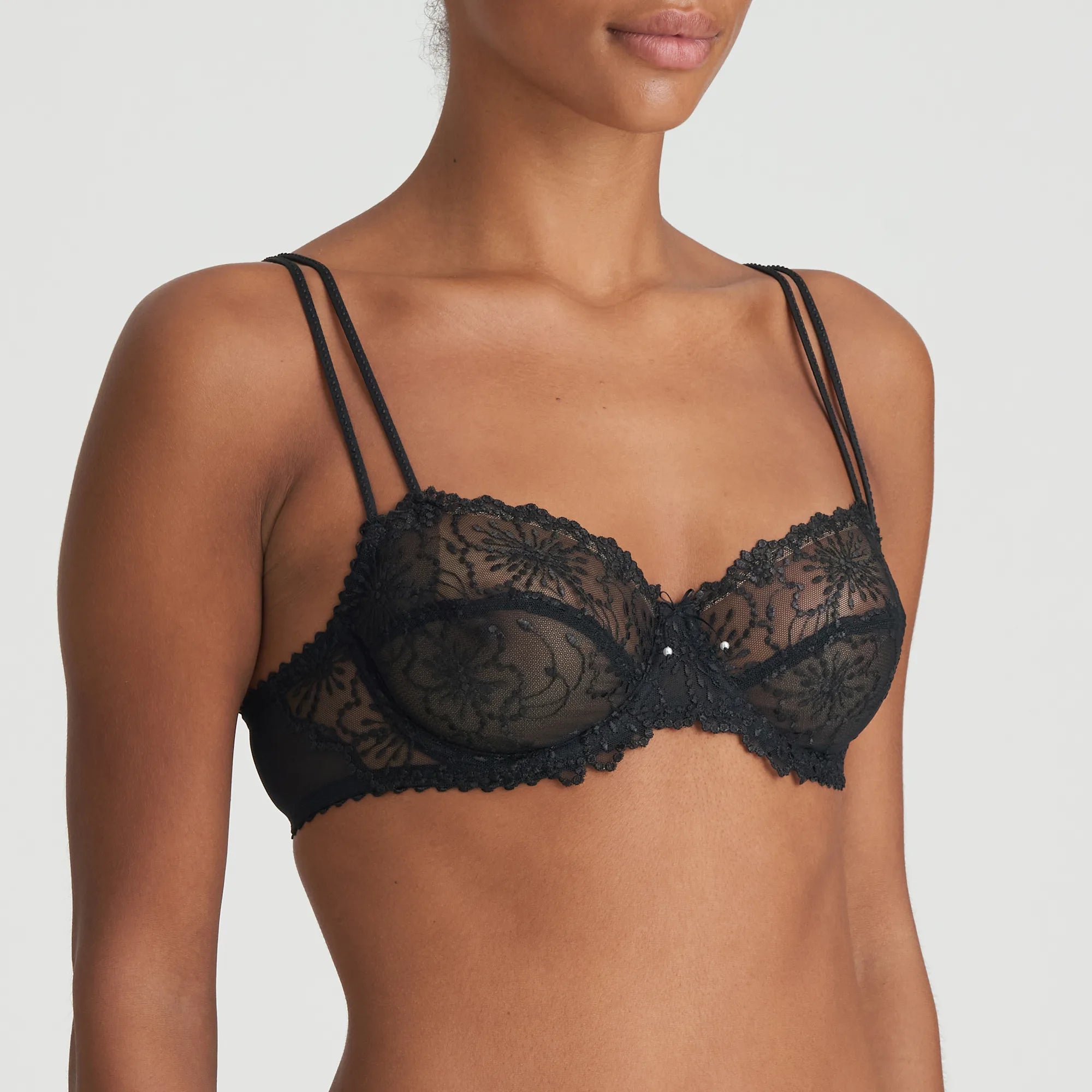 Marie Jo Jane Balcony Horizontal Seam Lace Bra - Supporting Eve Lingerie
