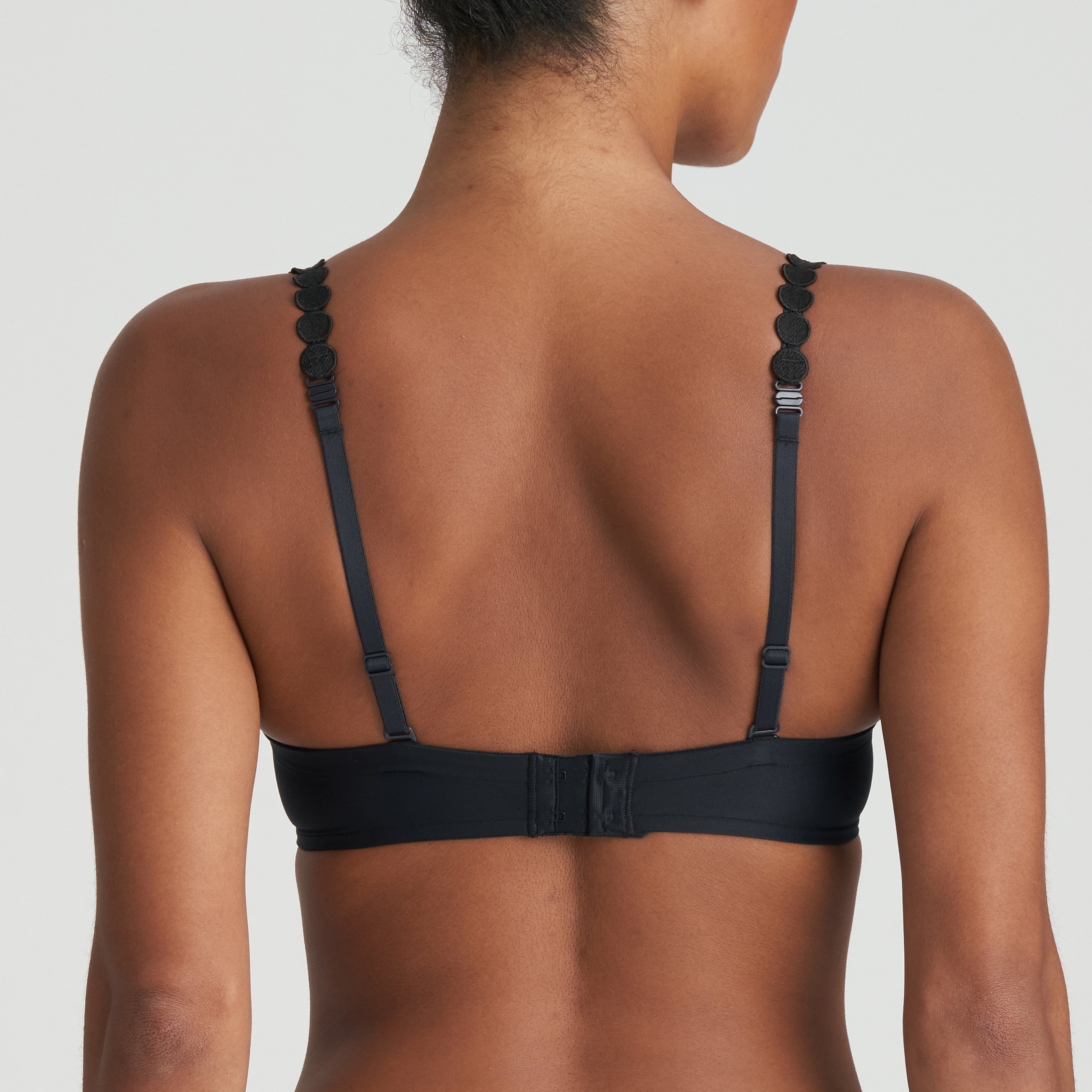 Marie Jo TOM Heart Shape Plunge Multiway Bra - Charcoal - Supporting Eve Lingerie