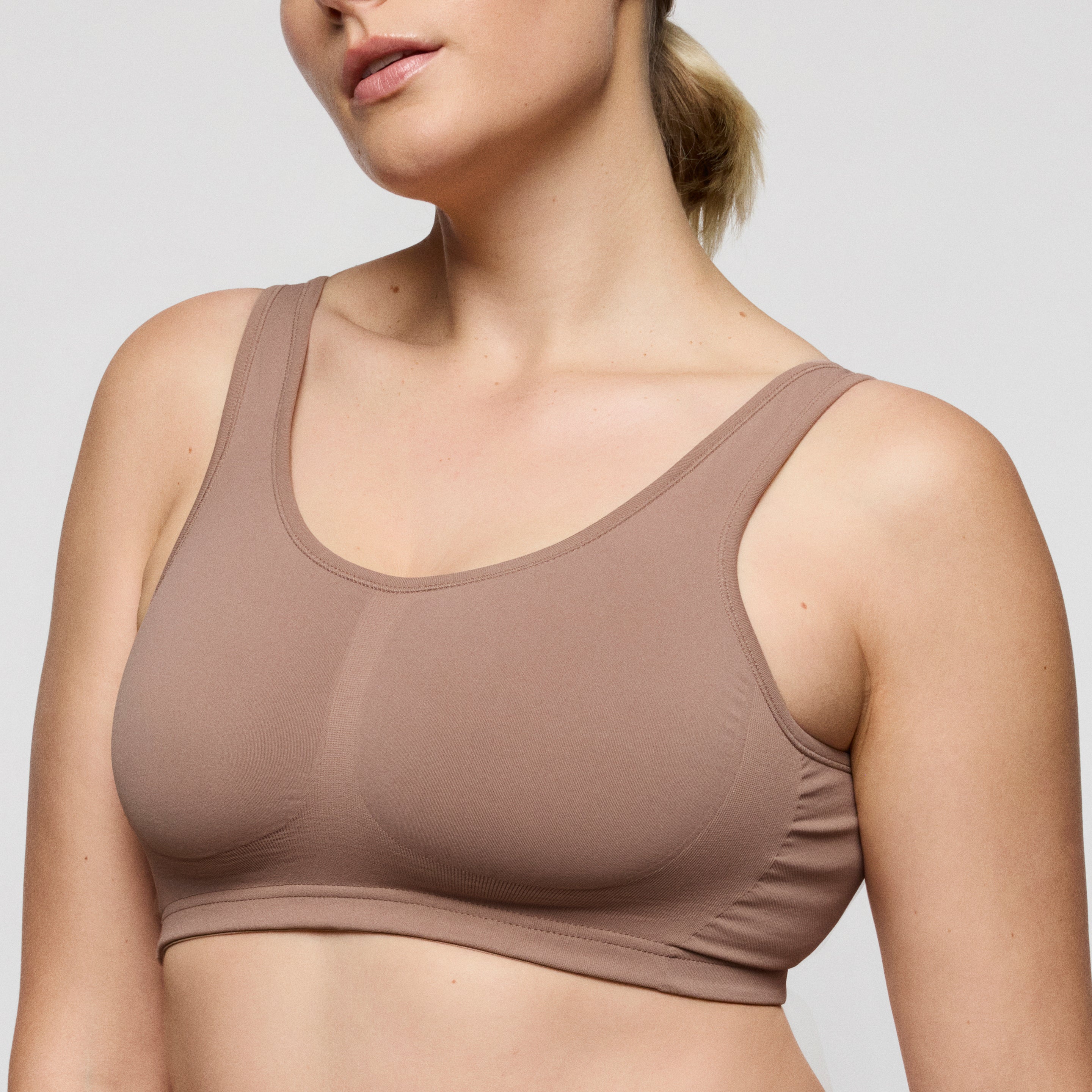 Prima Donna Nudda Wire Free Minimiser Bralette - Ginger - Supporting Eve Lingerie