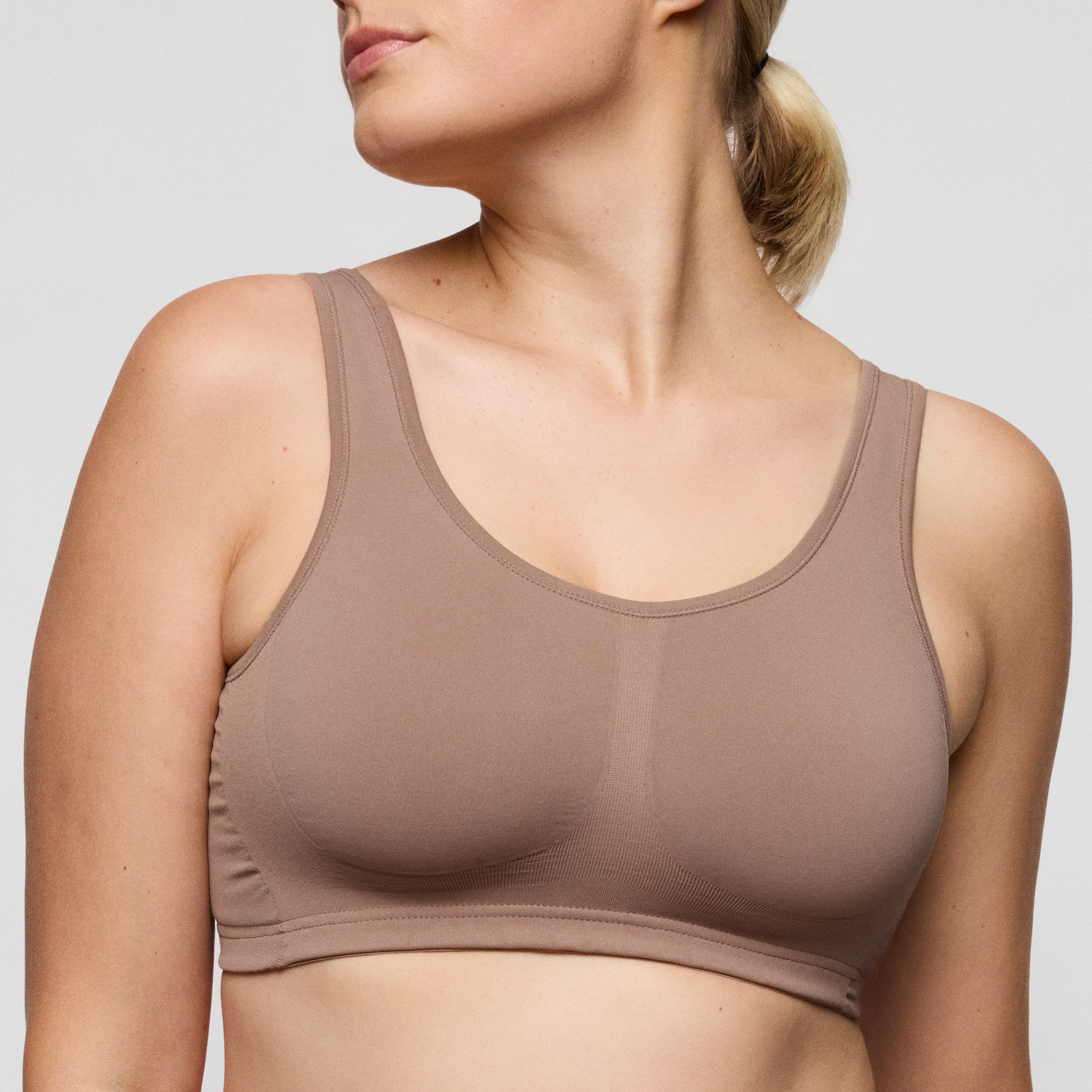 Prima Donna Nudda Wire Free Minimiser Bralette - Ginger - Supporting Eve Lingerie