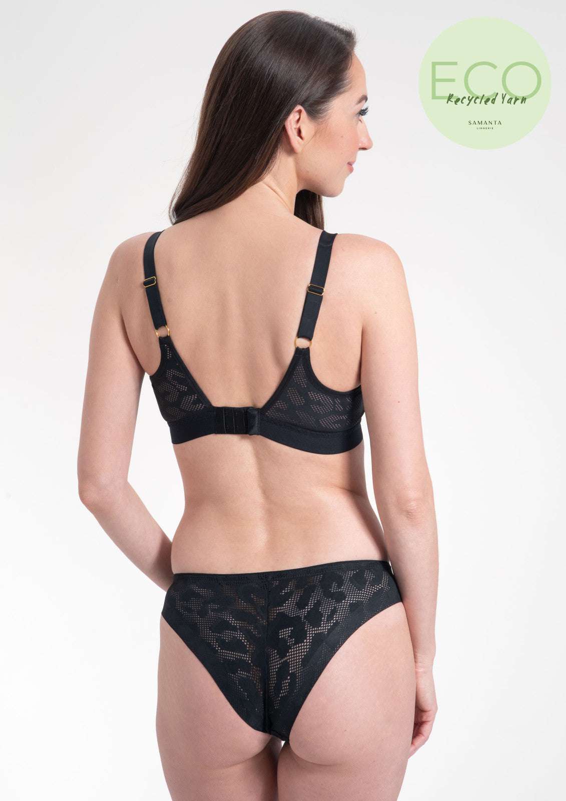 Samanta Alex Thong Black - Supporting Eve Lingerie