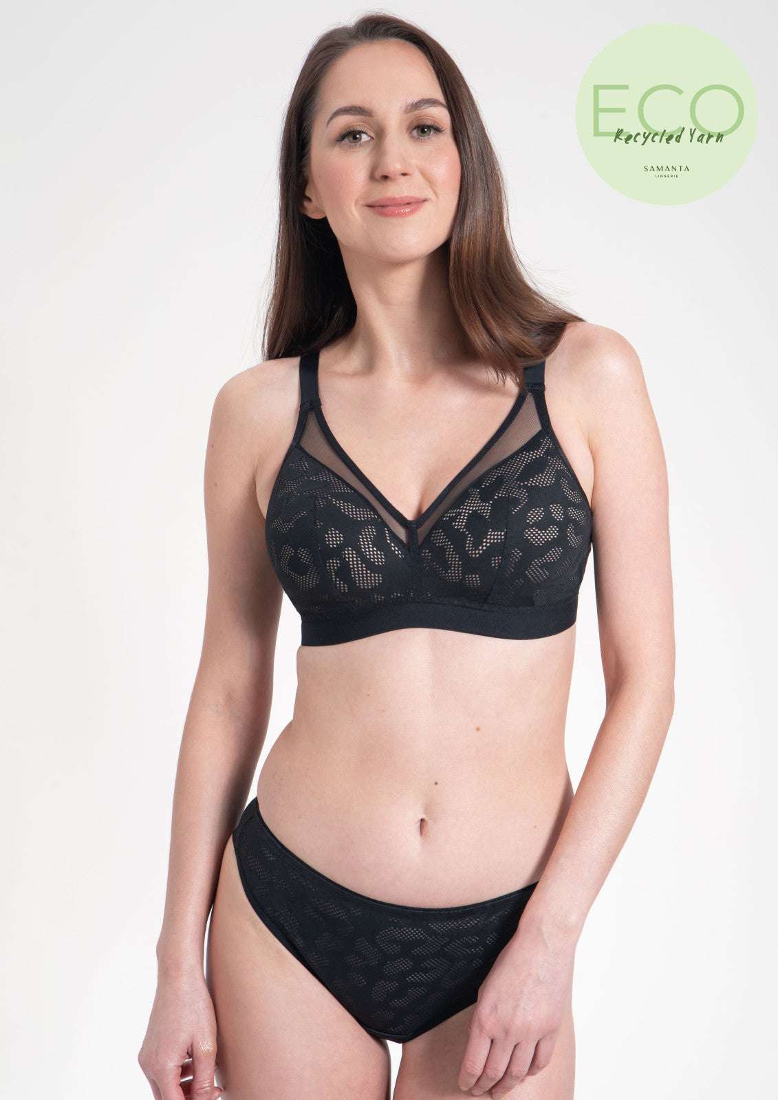 Samanta Alex Thong Black - Supporting Eve Lingerie