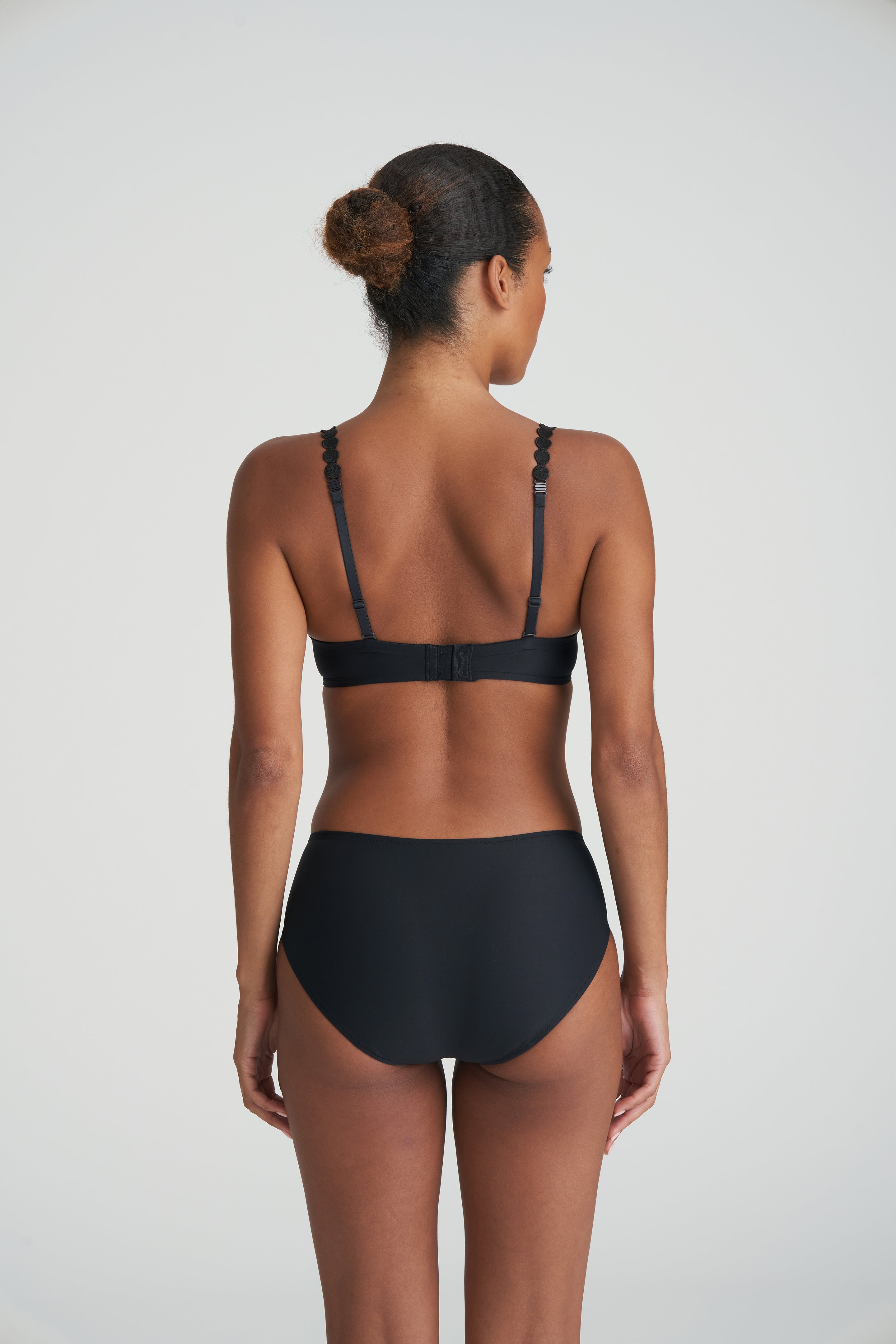 Marie Jo TOM Heart Shape Plunge Multiway Bra - Charcoal - Supporting Eve Lingerie