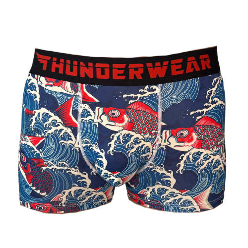 Thunderwear Lucky Number Koi Mens Boxer Brief - Supporting Eve Lingerie