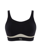 Panache Freedom Non Wired Sports Bra - Black/Chalk - Supporting Eve Lingerie