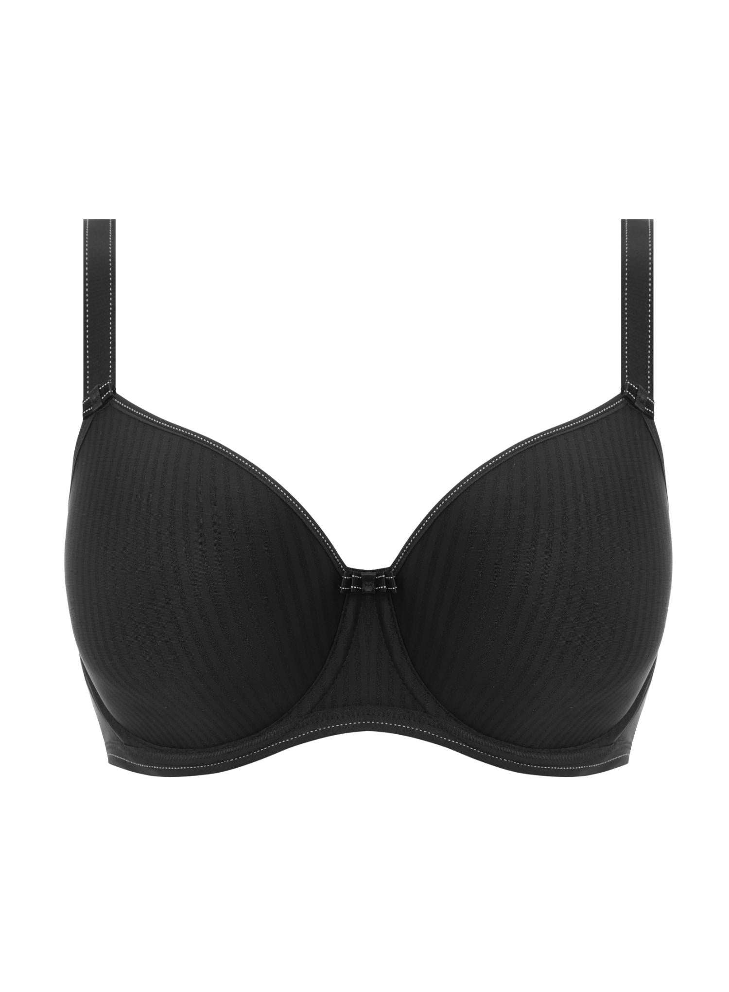 Freya Idol Underwire Moulded Balcony T-shirt Bra - Black - Supporting Eve Lingerie