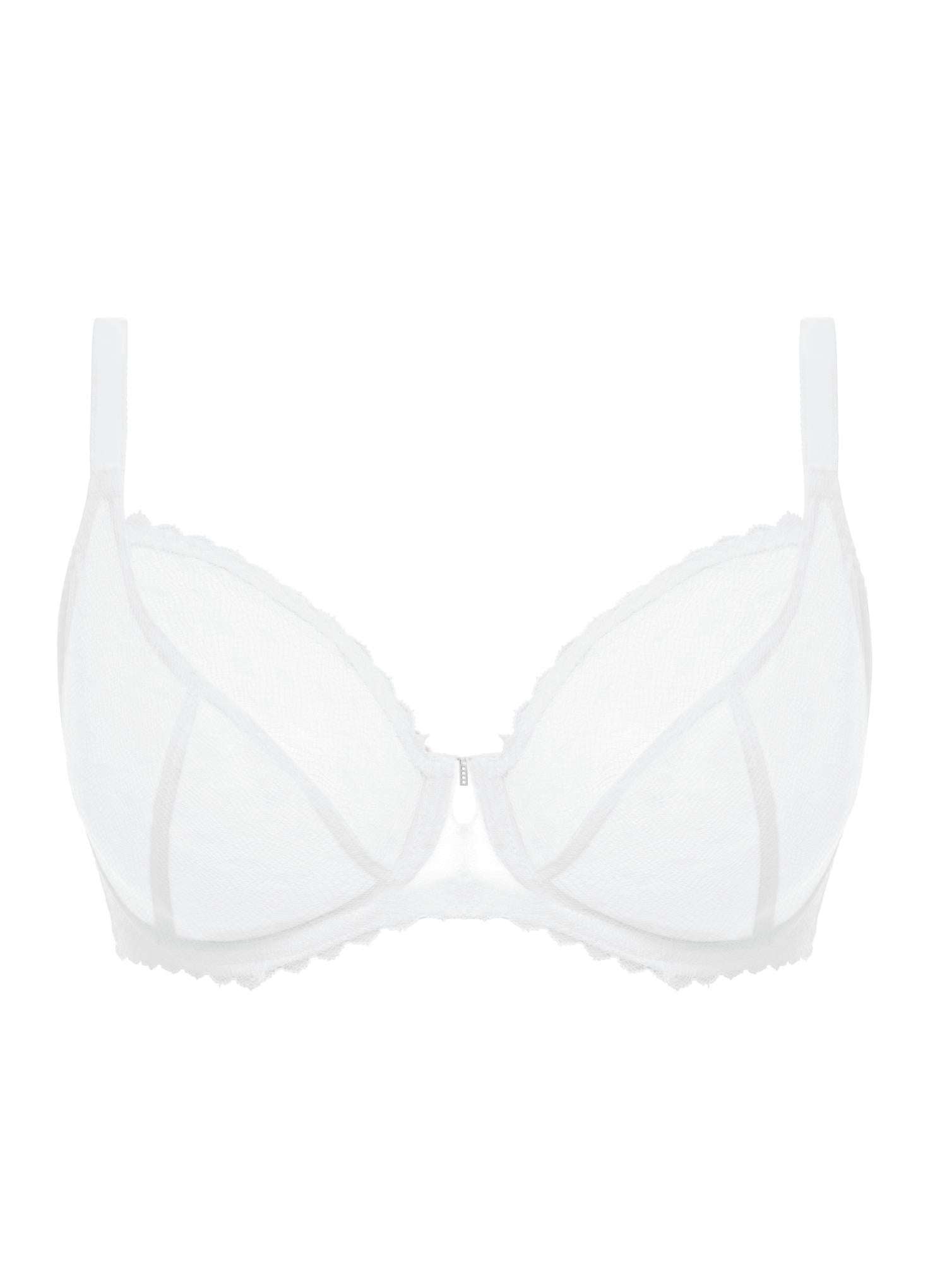 Freya Signature Plunge Bra - White - Supporting Eve Lingerie