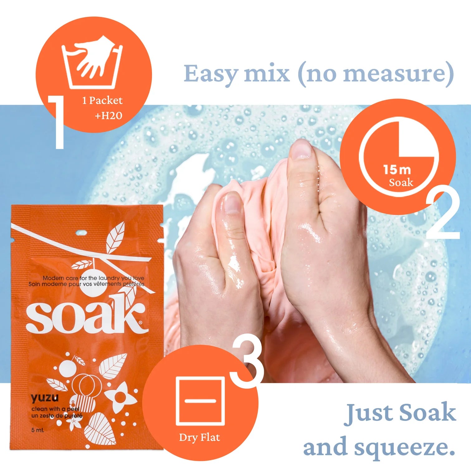 Mini Sachet Soak Laundry Soap - 5 ml - Supporting Eve Lingerie