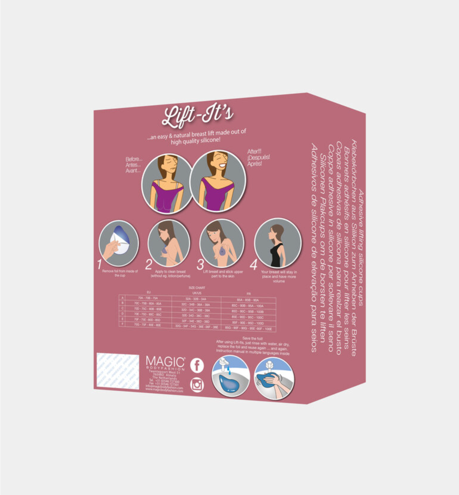 MAGIC Lift-it’s – Invisible Silicone Lift Cups

Backless | Strapless | Reusable | Ideal for Larger Cup Sizes (D–F)