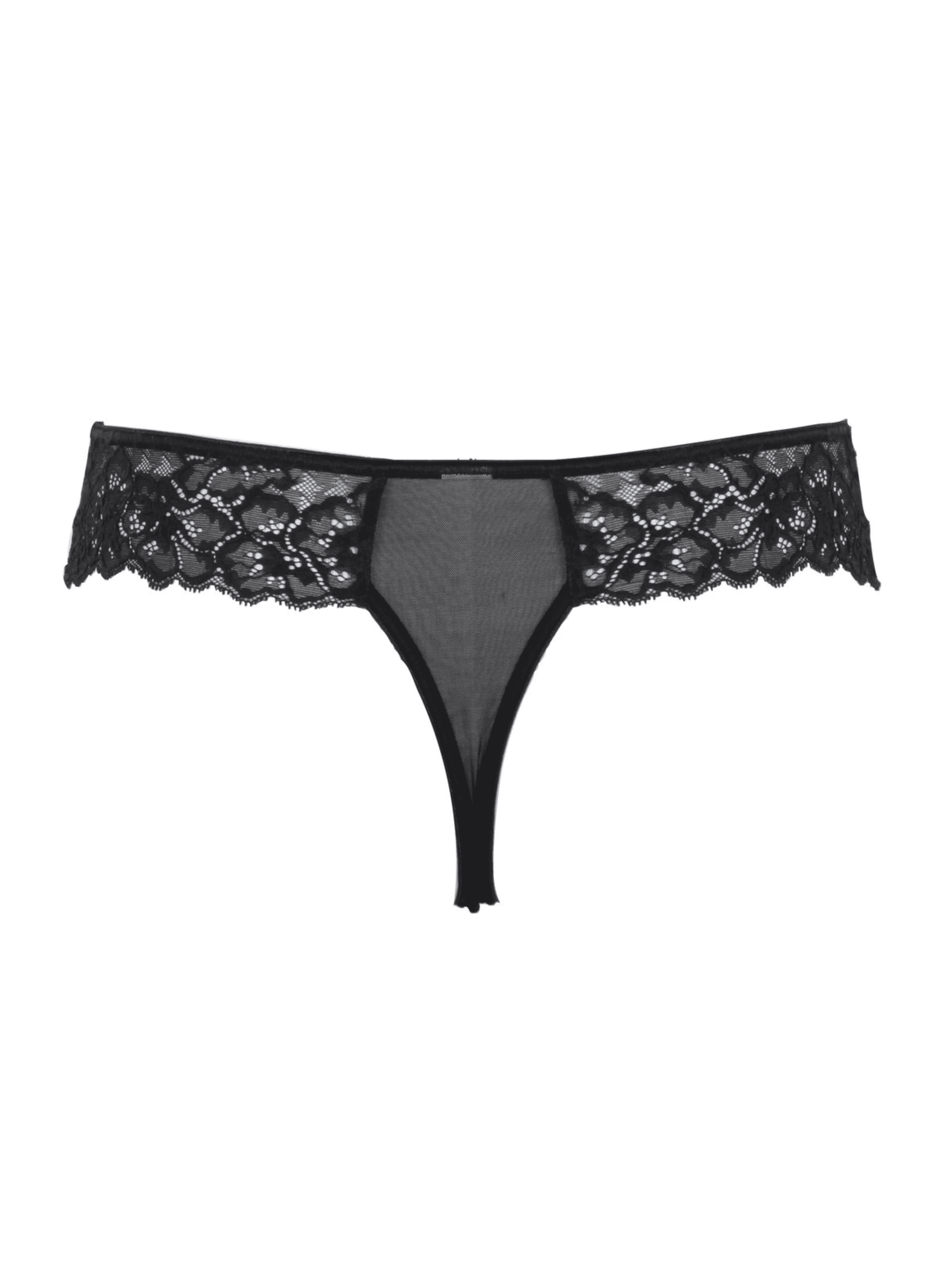 Panache Envy Thong - Black - Supporting Eve Lingerie