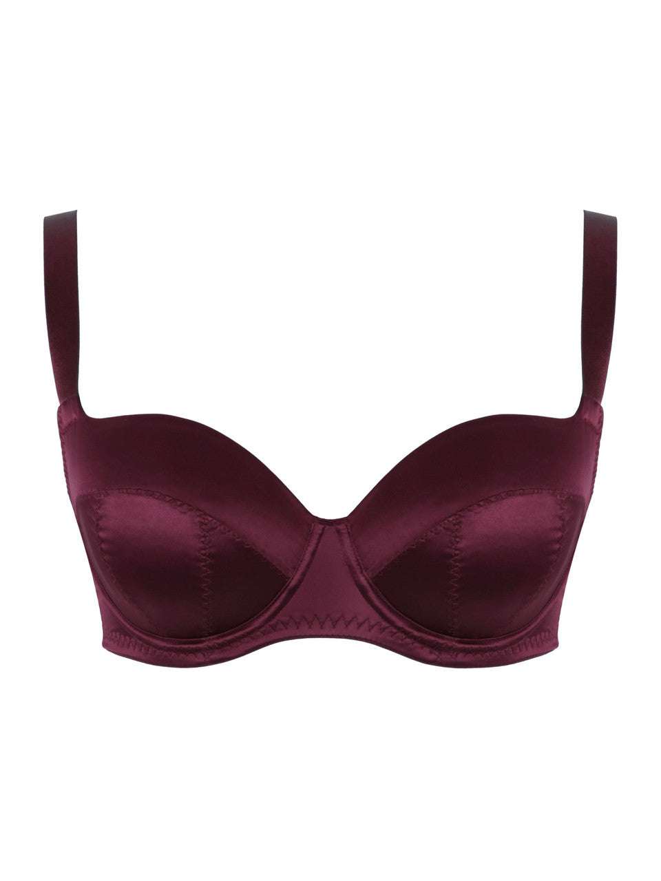 Panache Grace Balcony Bra - Bordeaux - Supporting Eve Lingerie