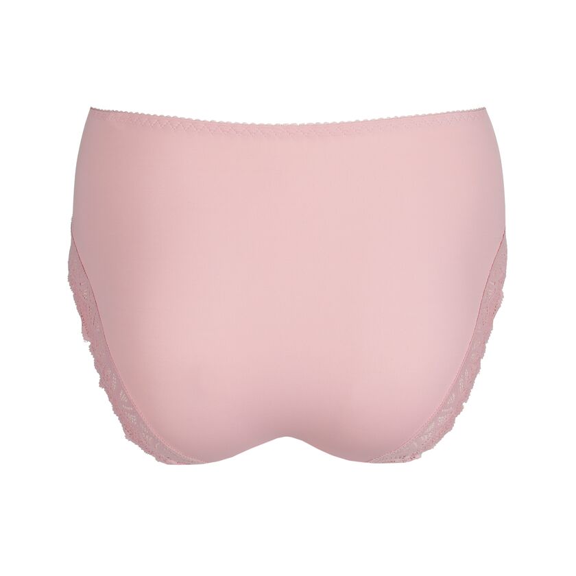 Pink women's underwear on a white background