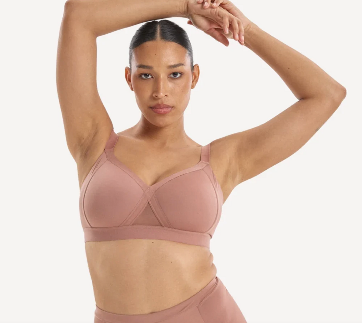 Nala Padded Support Wirefree Bralette Bio Butter - Dessert Dust - (Sample) - Supporting Eve Lingerie