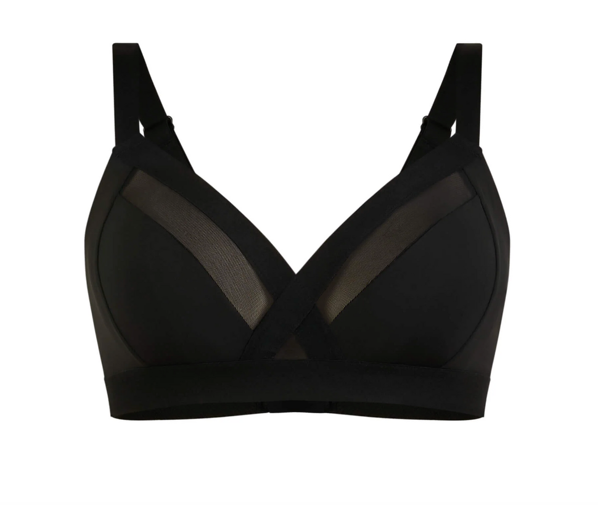 Nala Support Wire Free Bralette - Black - (Sample) - Supporting Eve Lingerie