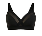 Nala Support Wire Free Bralette - Black - (Sample) - Supporting Eve Lingerie