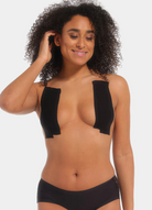 Single use black boob tape