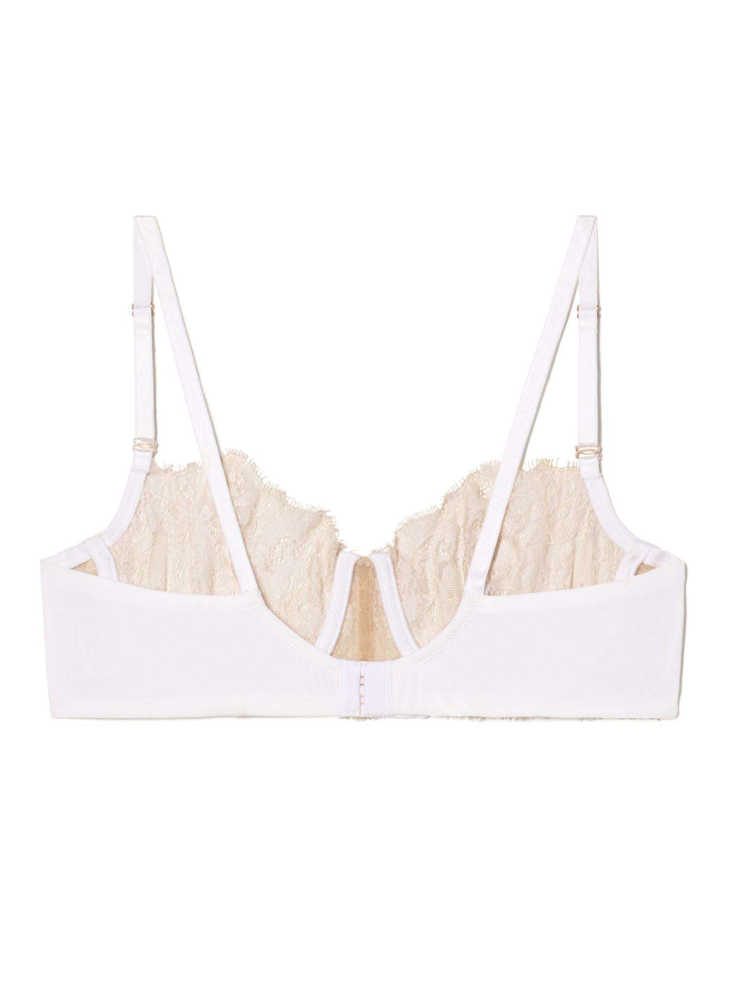 Skarlett Blue Entice Balconette Bra White - Supporting Eve Lingerie