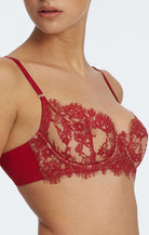 Skarlett Blue Entice Balconette Bra Lipstick - Supporting Eve Lingerie