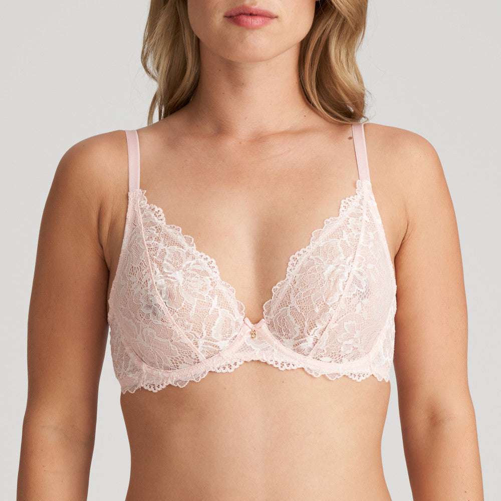 Marie Jo Manyla Plunge Triangle Bra Pearly Pink - Supporting Eve Lingerie