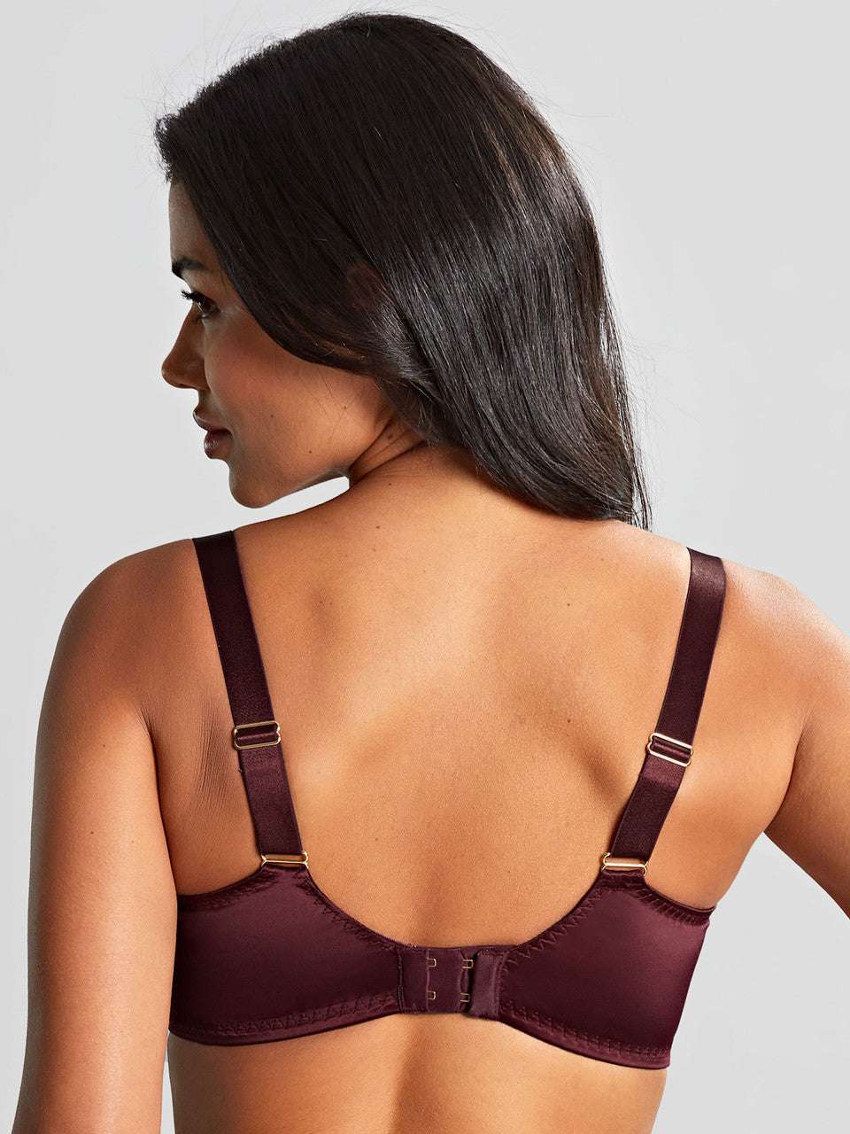 Panache Grace Balcony Bra - Bordeaux - Supporting Eve Lingerie